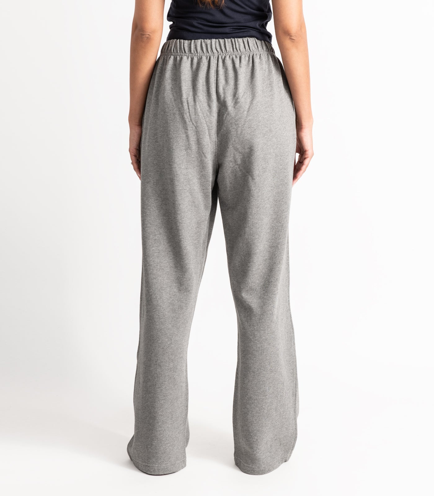 Bhumi Organic Cotton - Wide Leg Track Pant - New Arrival - Graphite Melange