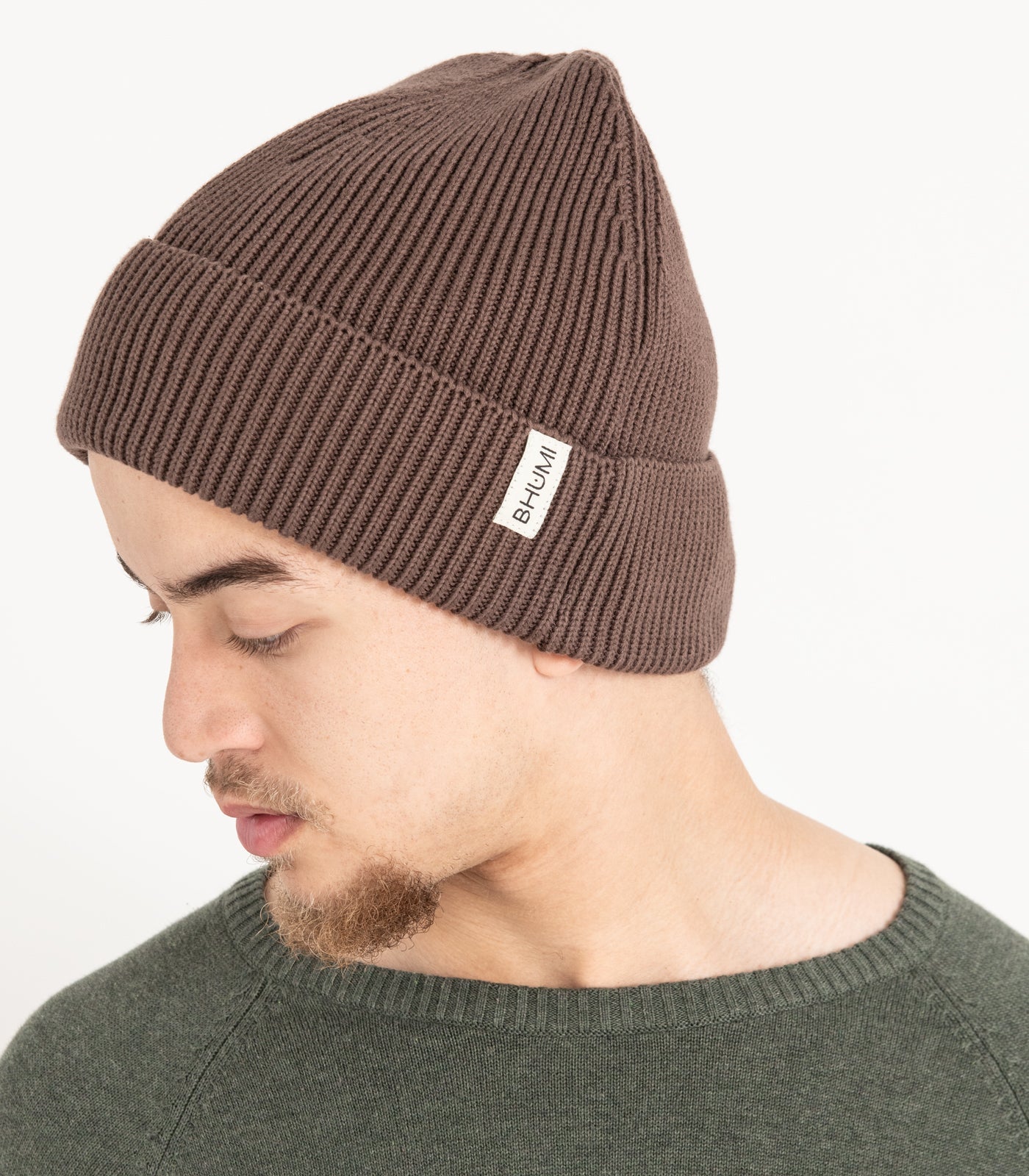 Bhumi Organic Cotton - Knit Beanie - Chocolate