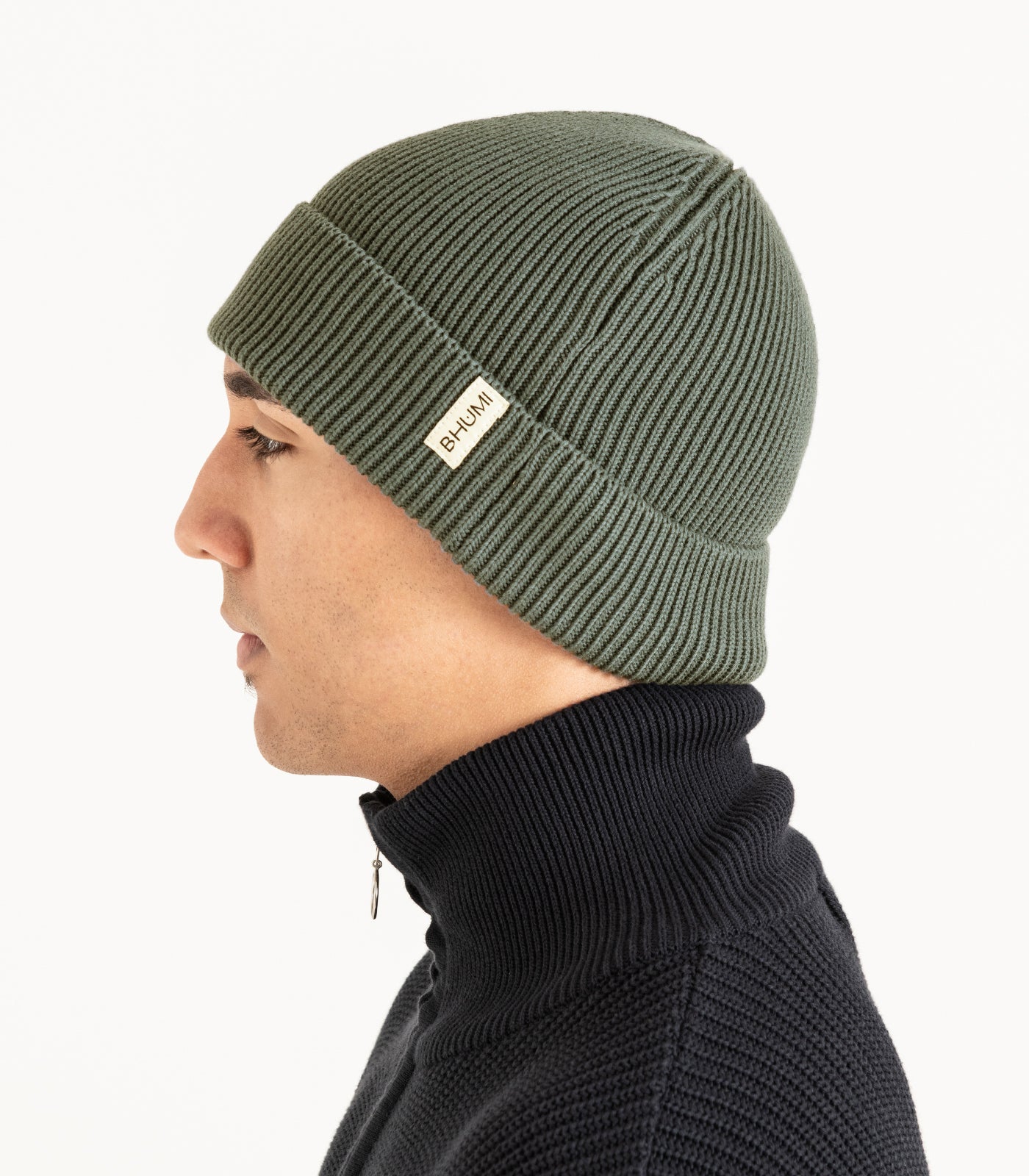 Bhumi Organic Cotton - Knit Beanie - Olive