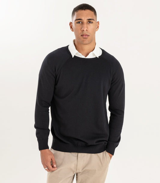 Fine Knit Round Neck Sweater