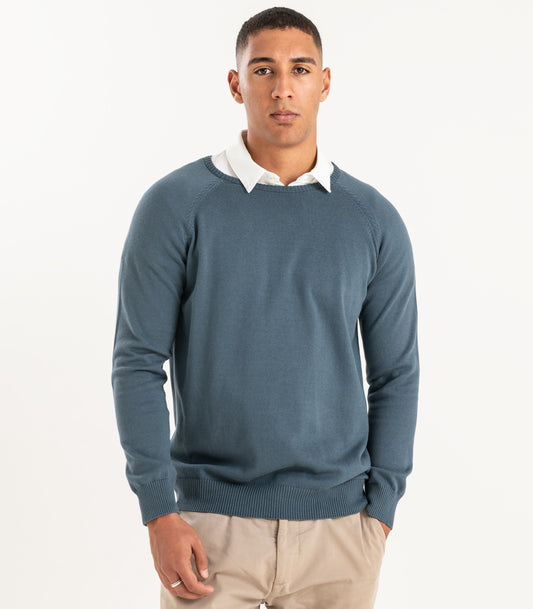 Fine Knit Round Neck Sweater