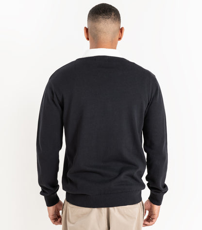 Fine Knit V-Neck Sweater