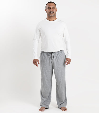 Bhumi Organic Cotton - Men's Jersey PJ Pant - Grey Melange
