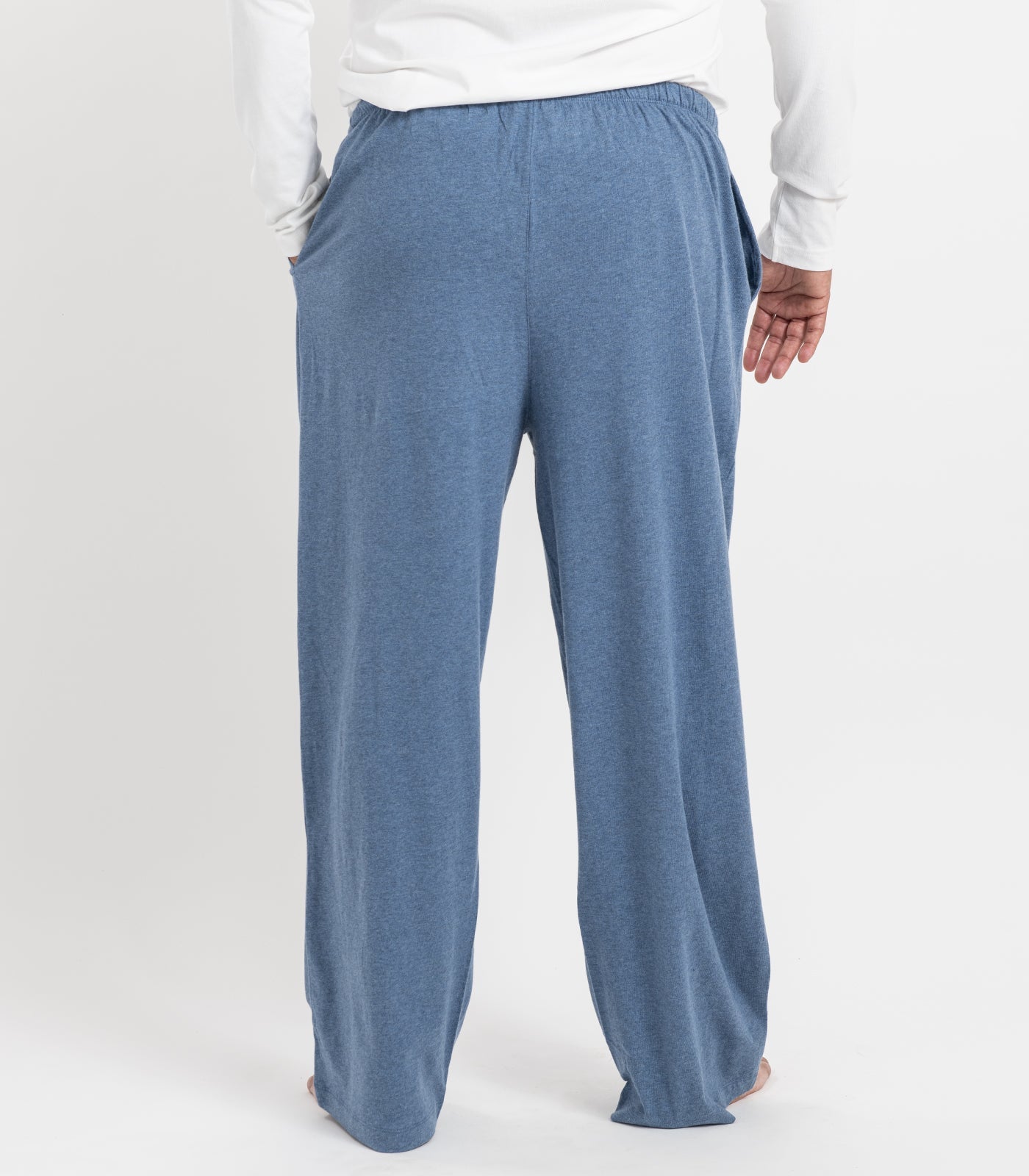 Bhumi Organic Cotton - Men's Jersey PJ Pant - Ocean Blue Melange