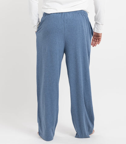 Bhumi Organic Cotton - Men's Jersey PJ Pant - Ocean Blue Melange