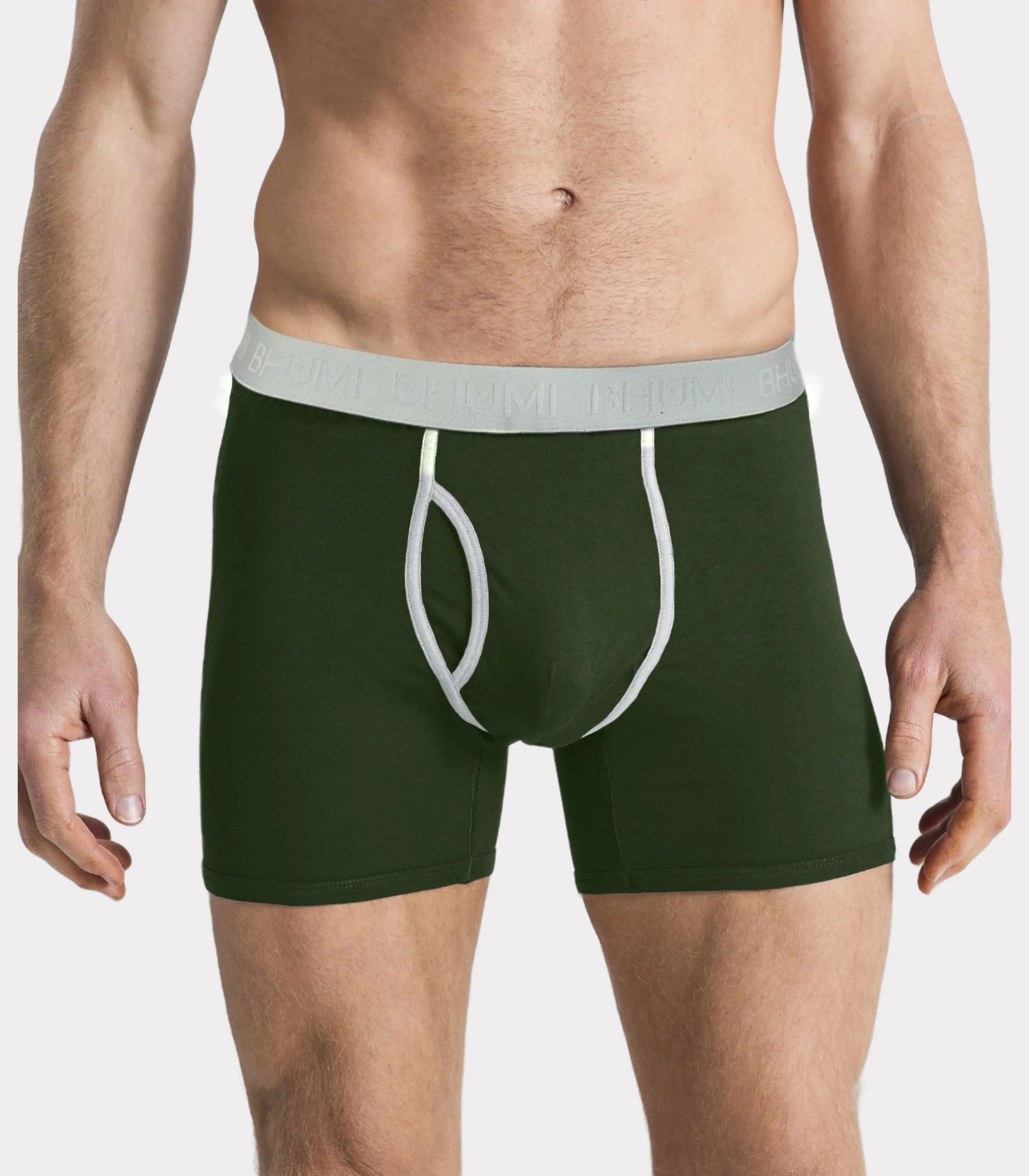 Bhumi Organic Cotton - The Original Trunks (2 Pack) - Kombu Green