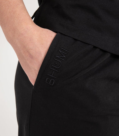 Bhumi Organic Cotton - Jersey Short Sleeve PJ Set - Black