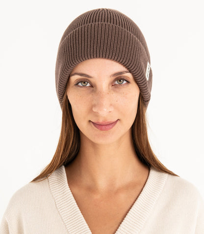 Bhumi Organic Cotton - Knit Beanie - Chocolate