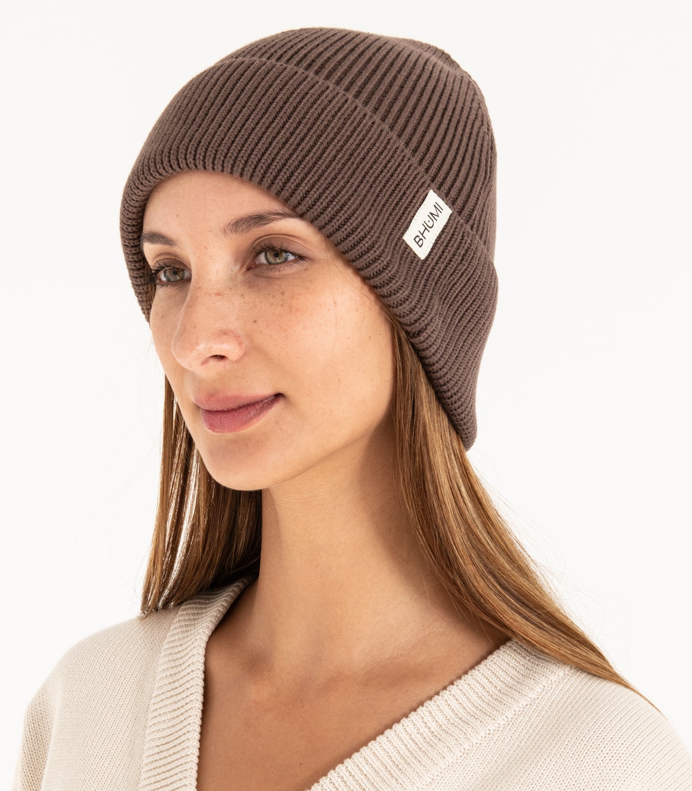 Bhumi Organic Cotton - Knit Beanie - Chocolate