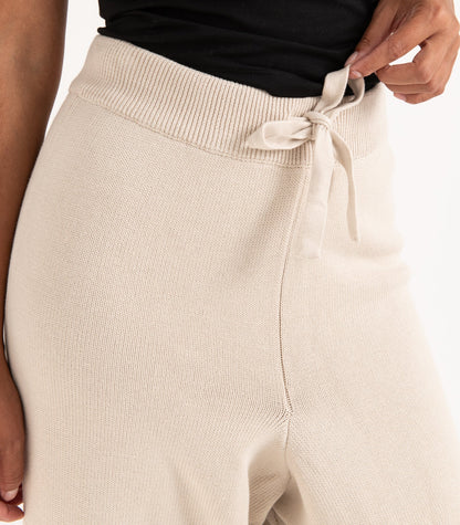 Bhumi Organic Cotton - Rib Knit Pant - Oatmeal