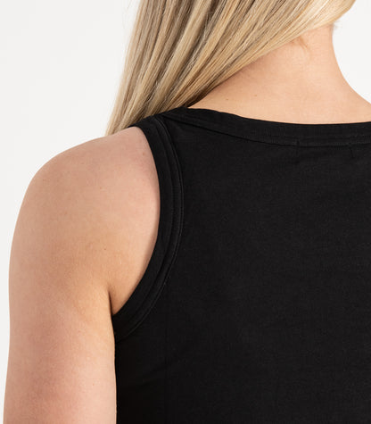 Bhumi Organic Cotton - Singlet Top - Black