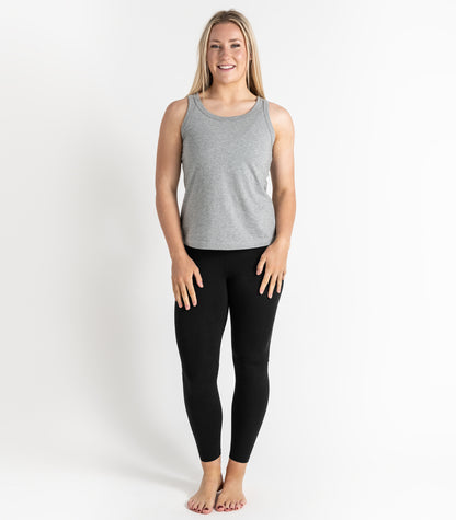 Bhumi Organic Cotton - Singlet Top - Grey Melange