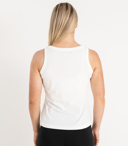 Bhumi Organic Cotton - Singlet Top - White